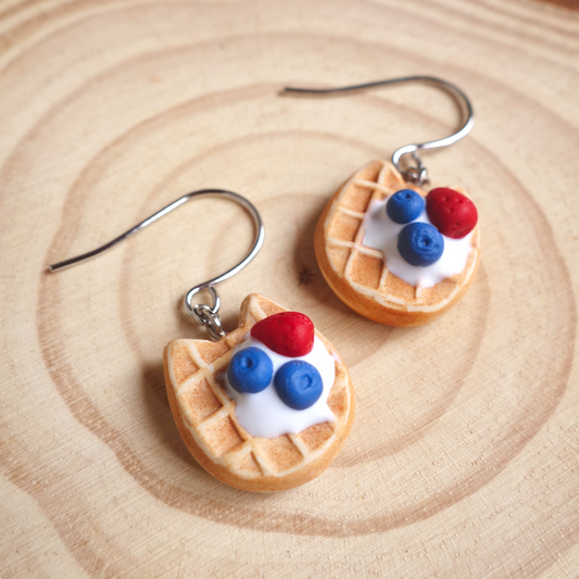 Cat Waffle Earrings