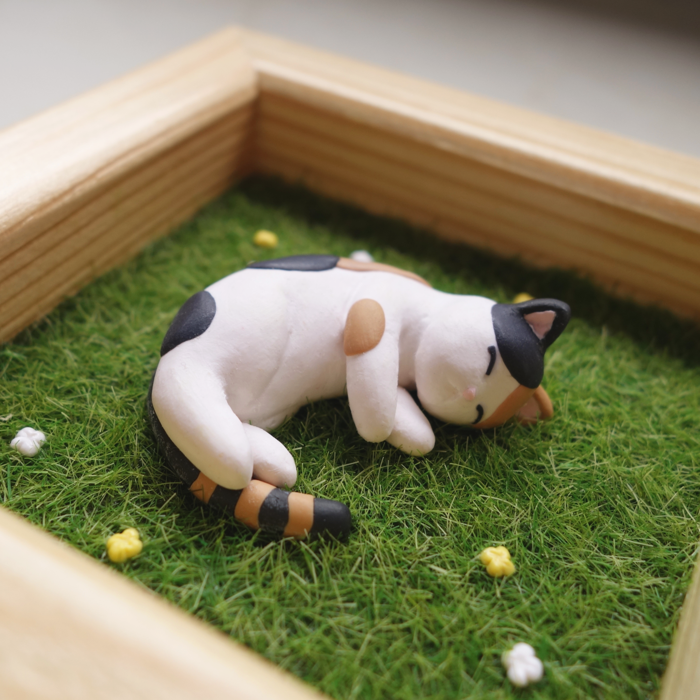 Afternoon Nap III - Framed Clay Artwork